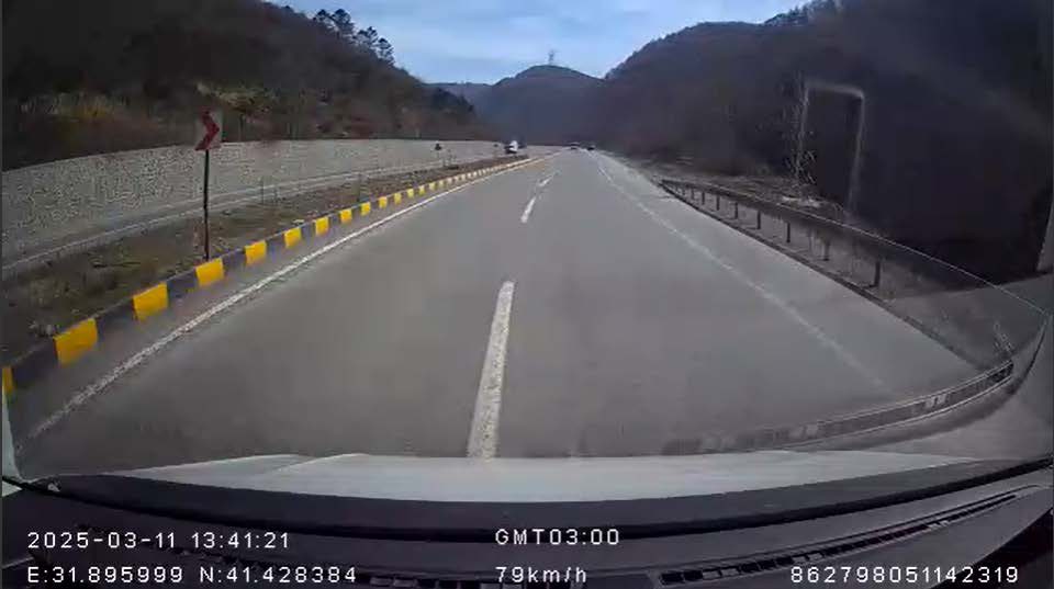 Yol kamerası kaydı